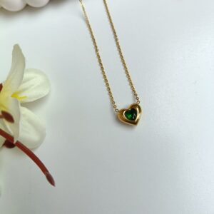 Green Heart Necklace